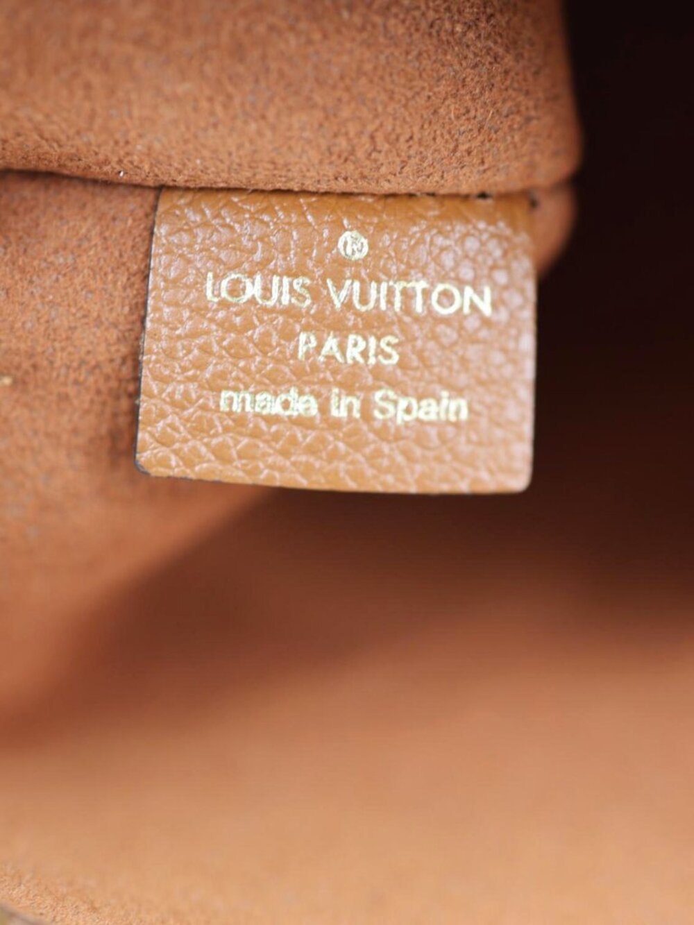 Louis Vuitton  Neverfull Pochette Giant Monogram Empreinte Leather Wristlet Brow - Picture 11 of 11